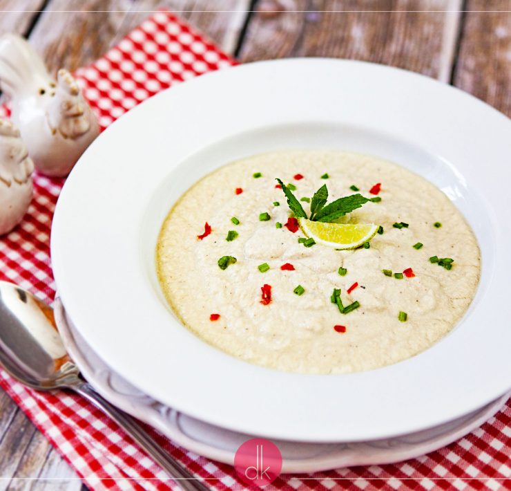 Krem z białych warzyw