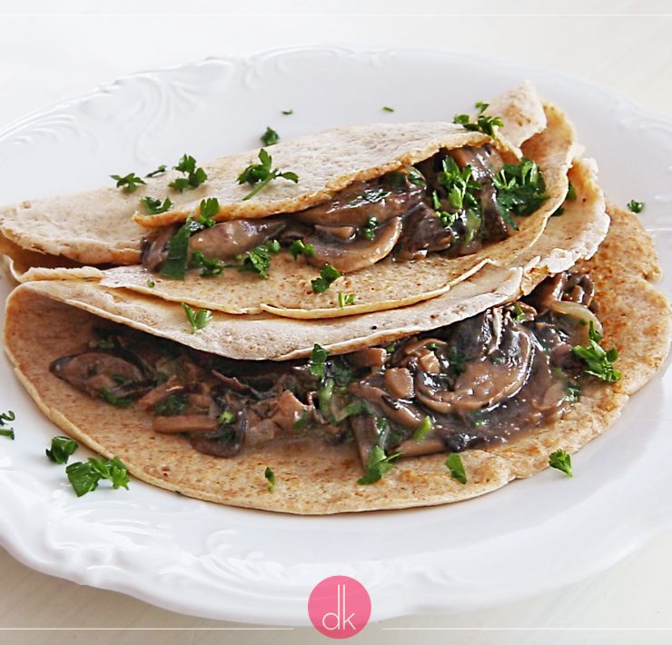 Naleśniki z pieczarkami