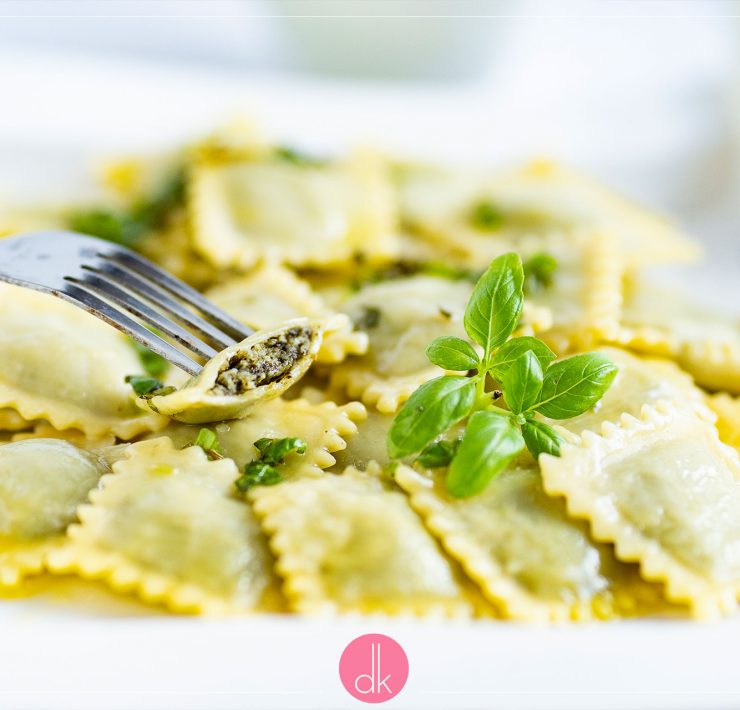 Ravioli ze szpinakiem