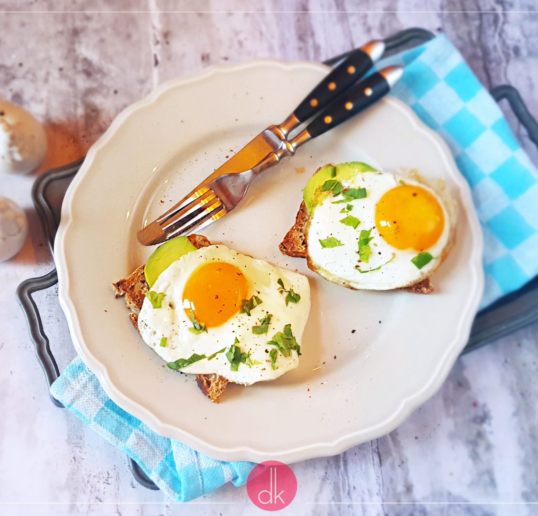 Jajko sadzone na kanapce