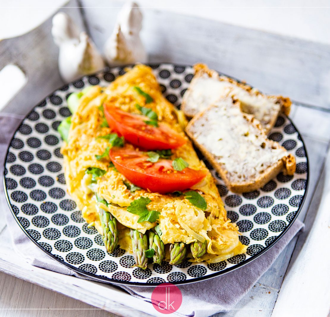 Omlet ze szparagami