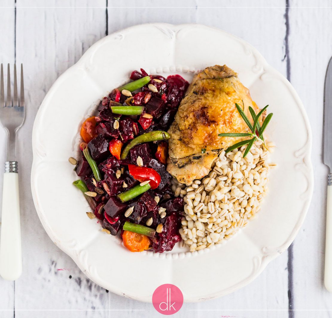 Proporcje jedzenia na talerzu - zdrowy posiłek