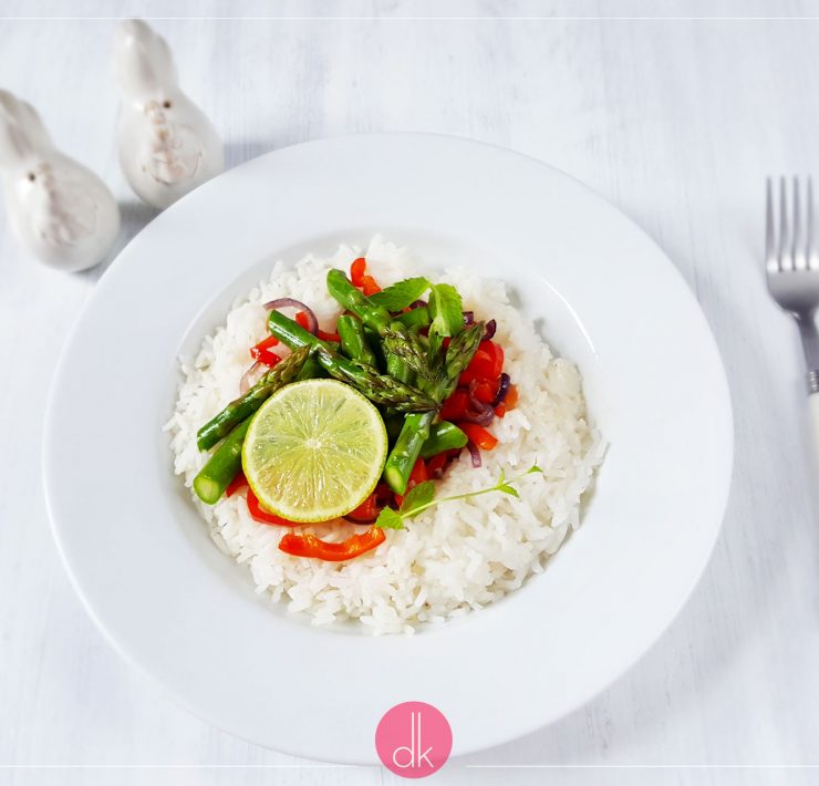 Ryż ze szparagami