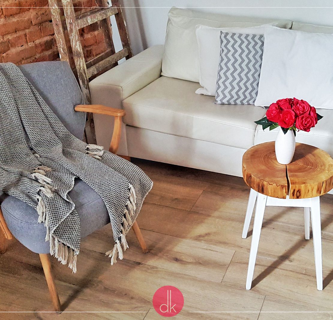 Jak zrobić stolik z plastra drewna