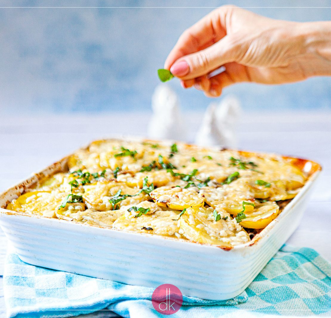 Zapiekanka z pieczarkami