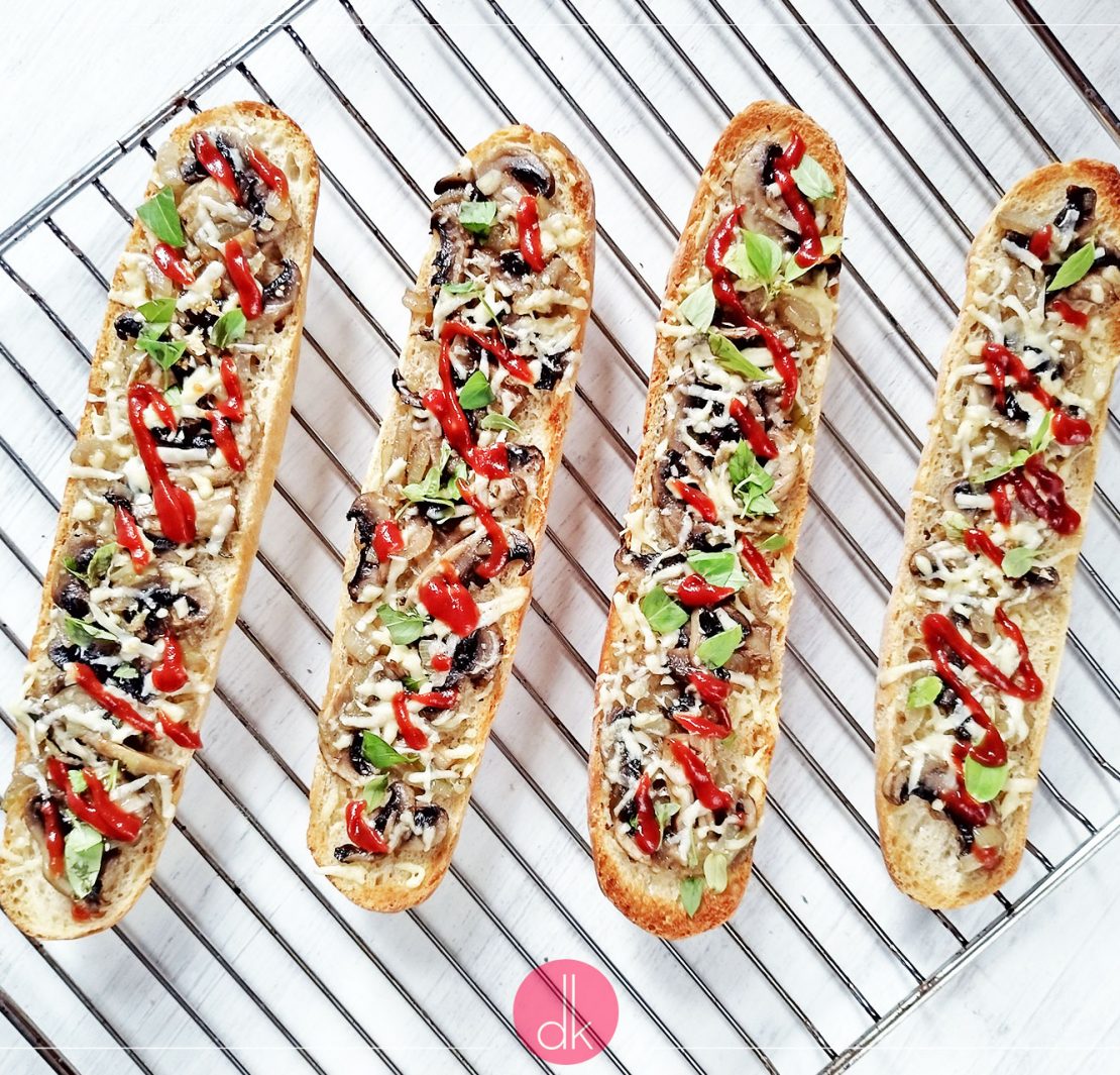 Zapiekanki z pieczarkami